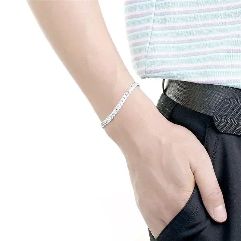 Kit Elevação Style — Cordão + Pulseira em Prata 925 para Homens de Presença
